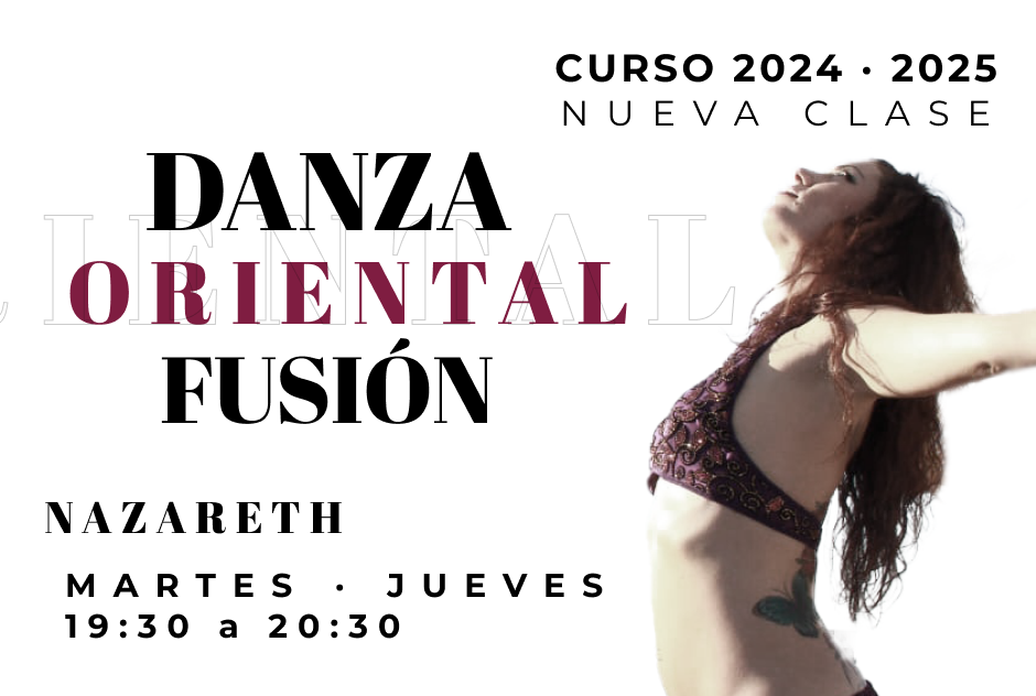 Clase de danza oriental fusión en la carismatica con Nazaret Rask